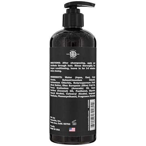 Suavecito OG Conditioner 16 oz Pump Bottle - Original Scent - Smooths & Hydrates, Nourishes & Moisturizes with Avocado and Coconut Oils - Repairs Dry Damaged Har - For All Hair Types, Sulfate Free
