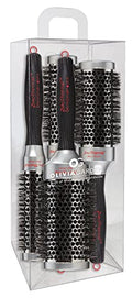 Olivia Garden ProThermal Anti-Static Round Hair Brush 4-Piece Kit - Not Electrical