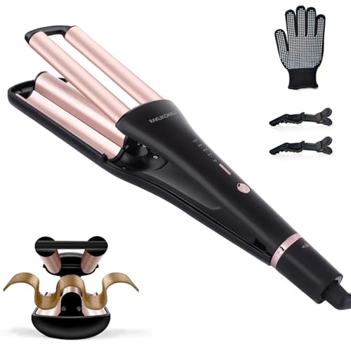 4 in 1 Adjustable Hair Waver Crimper Tool - Gold - Multi Wave Styles