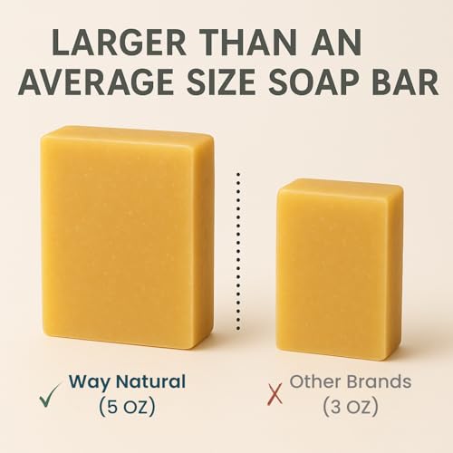 Goat Milk Soap Bar (Variety 6 Pack) - Natural Bar Soap for Men & Women - Handmade w/Real Milk - Dry Skin, Hands/Body - Premium, Gentle, No Dyes - (Large, 5oz)
