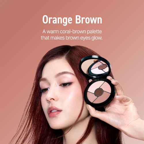 JUNG SAEM MOOL Artist Eye Palette Core Red Brown 5-Shade Eyeshadow Set