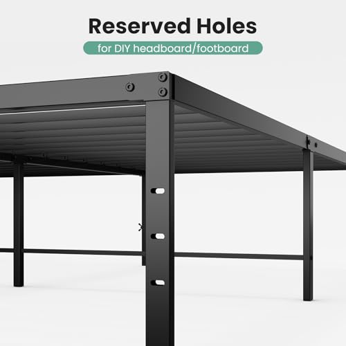 DUMOS Queen Bed Frame 18 Inch Metal Platform Bed Frame - Modern & Durable