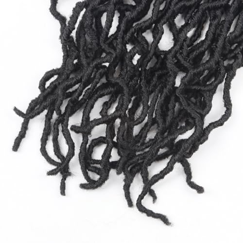 Vemet Soft Locs Faux Crochet Hair 36 Inch - 1B, Pack of 8