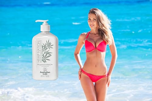 Australian Gold Hemp Nation Eucalyptus & White Tea Moisturizing Tan Extender 18oz