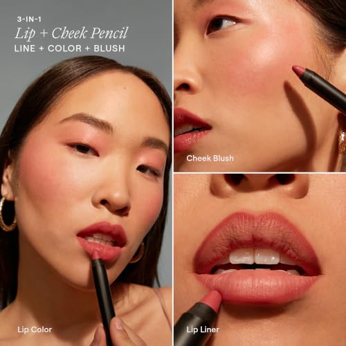Nudestix Gel Color Lip & Cheek Balm - Pulse - Hydrating Tinted Stick with Glossy Shine