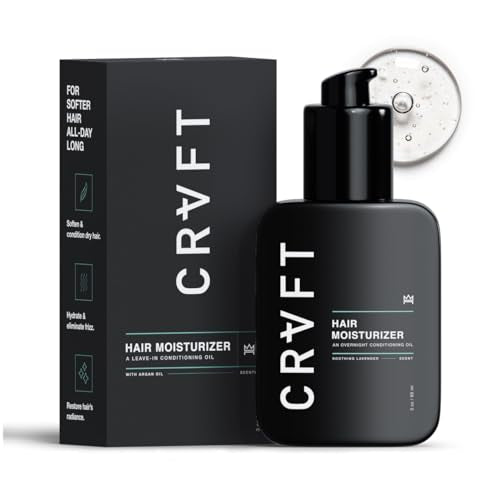 CRVFT Daily Leave-In Conditioner for Men AM - Hair Moisturizer & Oil, 3oz