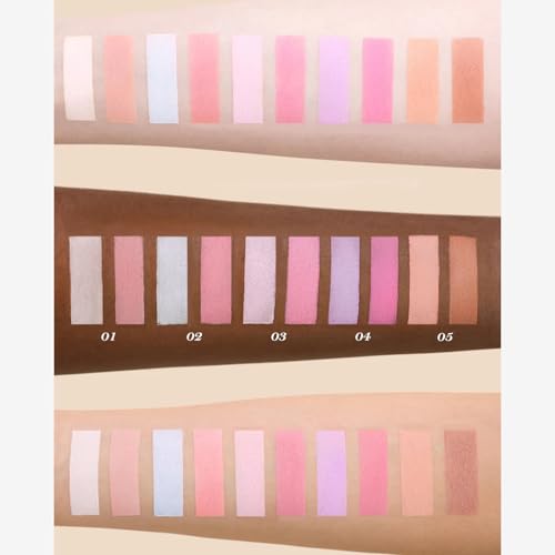 Flower Knows Butterfly Cloud Blush & Highlight Duo Blue Pink Matte Powder, 0.21 Oz (02 Seaborne Moon)