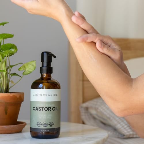 USDA Organic, Cold Pressed, Hexane Free, Castor Oil - 16oz