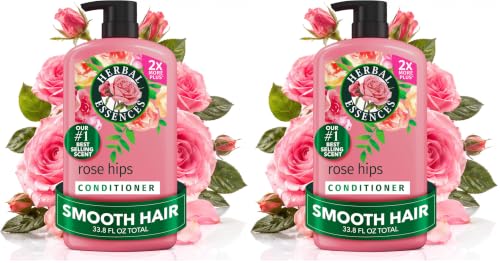 Herbal Essences Rose Hips Conditioner - 29.2 Fl Oz Pack of 2 - Smooth, Shiny Hair with Vitamin E & Jojoba - Floral Scent, Cruelty-Free