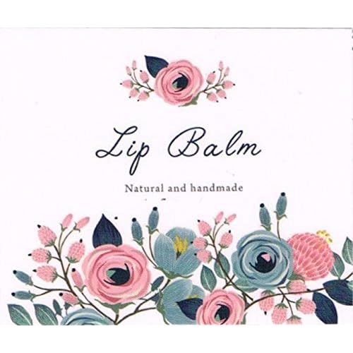 Assorted Clear Vinyl Lip Balm Label Sticker for Lip Balm Tubes Containers 20pcs - Teal Multi