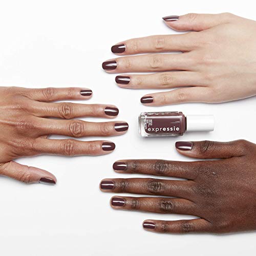 essie Expressie Nail Polish, Quick-Dry Plum Purple Nail Polish, Vegan, Scoot Scoot, 0.33 fl oz