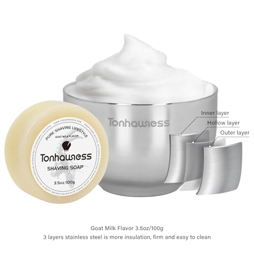 5-in-1 Men's Shaving Kit with Black Handle - Badger Brush, Safety Razor, Bowl & Goat Milk Soap
