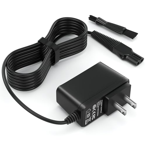 Charger for Braun Charger,12V Power Cord Compatible with Braun Shaver Series 3/5/7/9/1,Razor 3040s 310s 340S, 740S 7865 9290cc 9095cc and more models