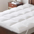 White 3-Inch Goose Feather Mattress Topper Twin - Thick Pillow Top