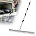 AugFir Large Heavy-Duty Floor Squeegee - 33.4" Silicone Blade, 63" Handle for Concrete & Garage Cleaning