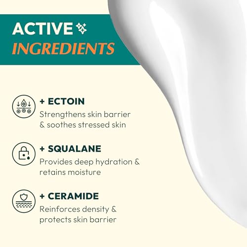 HYAAH All-in-One Ectoin Face Moisturizer with Squalane & Ceramide - Hydrating Barrier Care, 3.38 fl oz