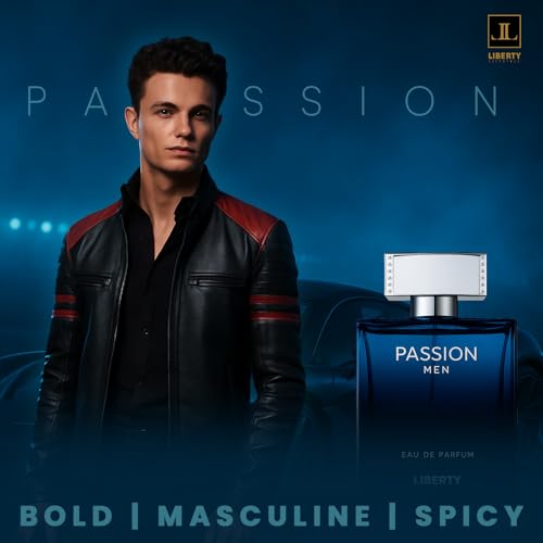 Liberty Passion Eau De Parfum for Men 100ml – Long-Lasting, Bold Spicy Fragrance