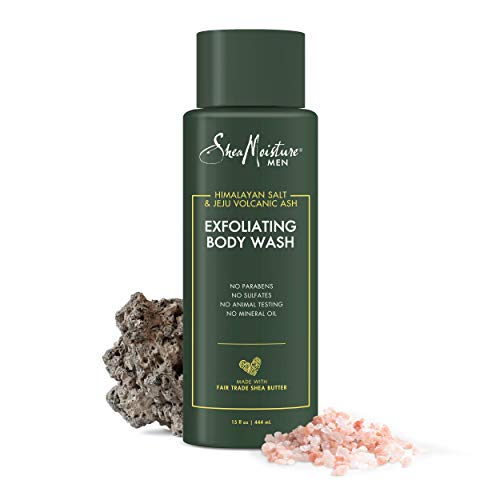 SheaMoisture Men Exfoliating Body Wash with Himalayan Salt & Volcanic Ash