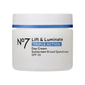 No7 Lift & Luminate SPF 30 Day Face Cream with Hyaluronic Acid & Vitamin C - Anti-Aging Hydrating Moisturizer, Suitable for Sensitive Skin - 1.69 Fl Oz