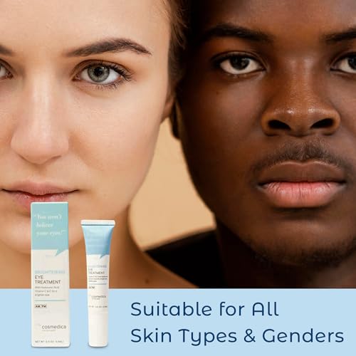 New Brightening Eye Gel With Hyaluronic Acid, Vitamin C & E, Peptides For Dark Circles Puffiness, Wrinkles, Fine Lines, Crows Feet, Dark Spots For A More Radiant Appearance 0.5 FL OZ (15 ML)