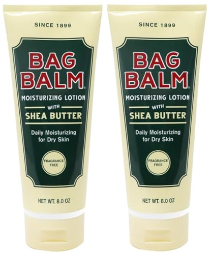 Bag Balm Moisturizing Body Lotion with Shea Butter - 8oz Tubes, Pack of 2