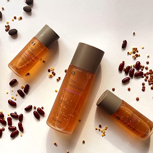 Blithe Vital Treatment 8 Nourishing Beans & 9 Essential Seeds Travel Size - Korean Essence Toner with Soybean and Red Mung Bean for Firming Wrinkles & Green Tea Seed Niacinamide for Skin Brightening