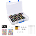 Essential Oil Storage Box for 75 Bottles - Clear Organizer with Foam Inserts