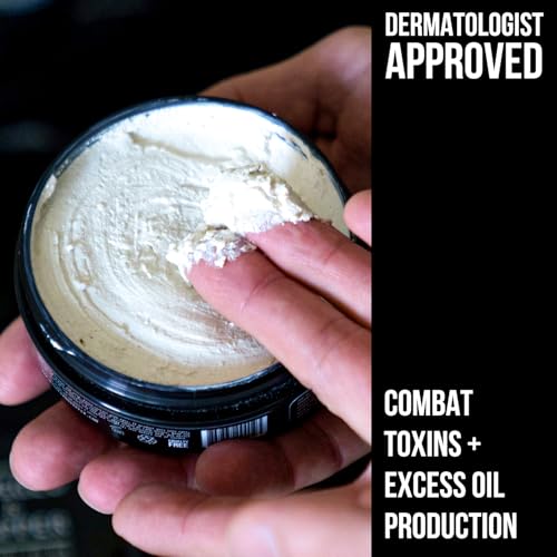 Men's Deep Pore Cleansing Face Mask with Kaolin Clay - 5.5 Oz - Rugged & Dapper