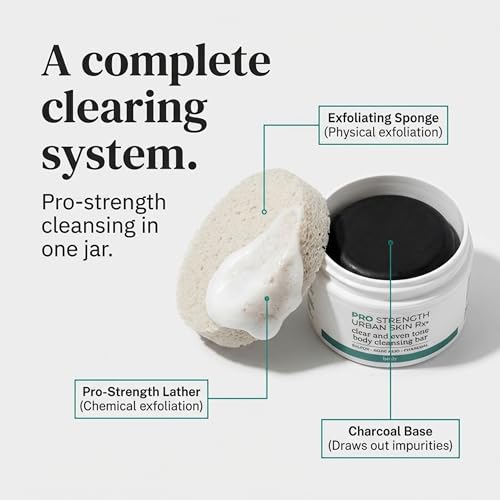 Even Tone Body Cleansing Bar with Exfoliating Sponge – Improves Skin Tone & Texture