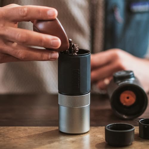 WACACO Exagrind Manual Coffee Grinder - 38mm Stainless Steel Conical Burr for Espresso & Brew Methods