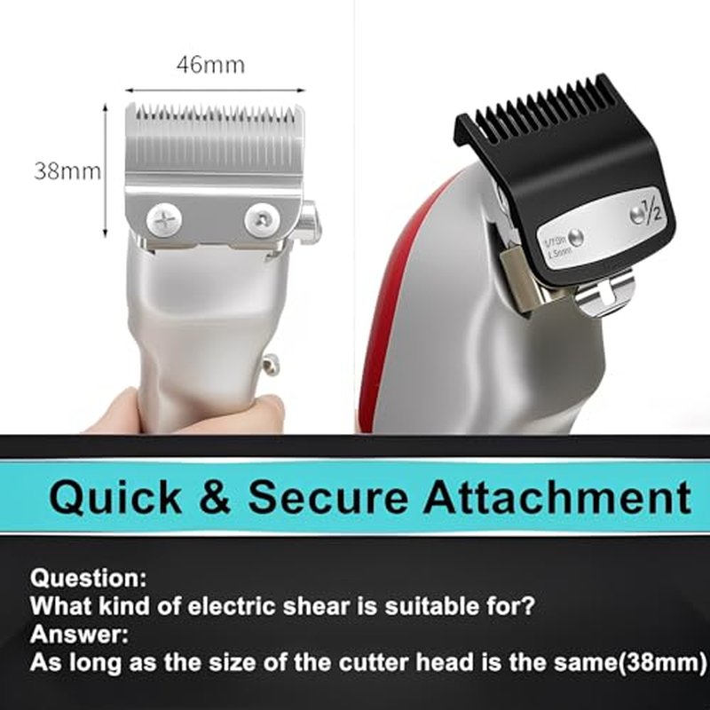 4Pack Fit for Wahl 1/2 Clipper Guard,Fit for Wahl Clipper Guards 1/16'' 1.5mm,Fit for Most WahlClippers(Package Includes 4Pcs 1/16''-1.5mm)