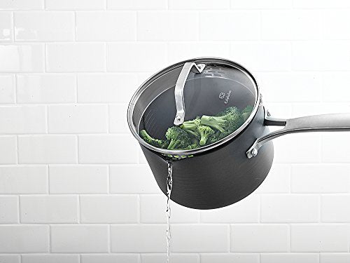 Nonstick Saucepan with Cover 2.5 Quart - Grey Kitchen Cookware