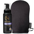 Norvell Venetian Self Tanning Set ? 8 Fl Oz Mousse with Bronzer and Reusable Applicator Mitt for Natural-Looking, Streak-Free Tan