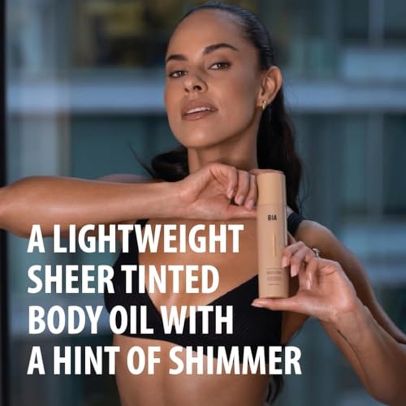 Bare It All Body Gloss Shimmer Body Oil with Shea Butter, Rosehip, Mica, & Vitamin E | Natural Shimmery & Glowing Finish | Anti-aging & Treats Stretch Marks
