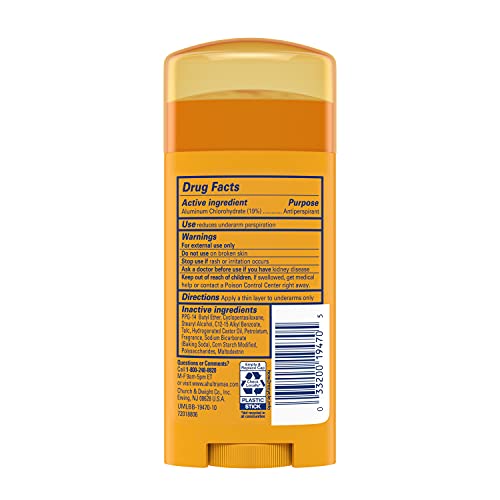 Arm & Hammer Ultramax Anti-Perspirant Deodorant Powder Fresh 2.6oz Pack of 12 - Baby Powder Variant