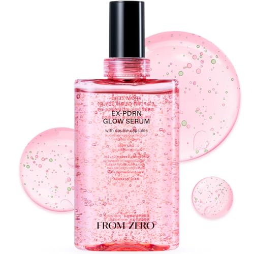 Glow Serum with PDRN, Rose Scented, Hydrating Facial Moisturizer for Dry Skin