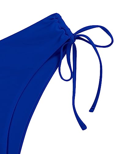 ZAFUL Women's Cheeky 2-Piece Cutout Bikini Swimsuit - Medium Royal Blue