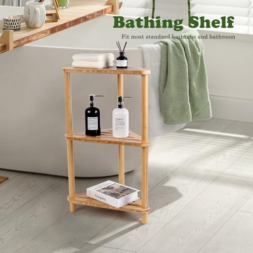 GUGIGIP 3-Tier Corner Shower Caddy Stand - Bathroom Organizer Shelf