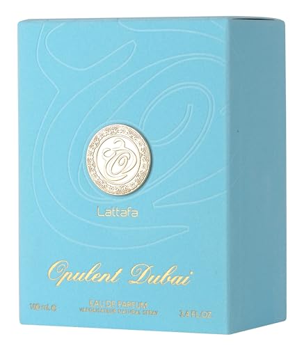 Lattafa Opulent Dubai Unisex Eau de Parfum 3.4 oz Citrus Floral Woody Fragrance