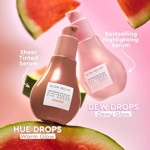 Glow Recipe Watermelon Niacinamide Dew Drops Travel Size 15ml - Hydrating Face Serum & Primer