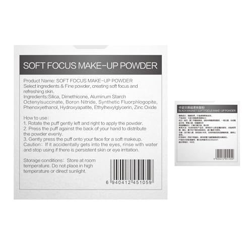 CARSLAN 1.0 Soft Focus Loose Setting Powder 03 Blue Purple 0.28oz Oil Control