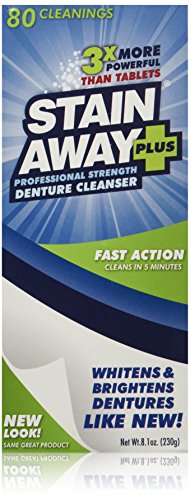 Denture Cleanser Tablets - 8.1oz Pack of 3, Powerful Oral Hygiene