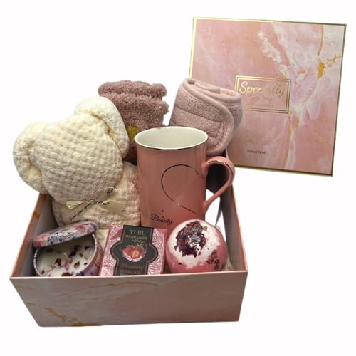 Spa Gift Baskets for Women,Luxury Self Care Gifts for Mom,Get Well Soon Gifts for Friend,Thank You Relaxing Box Gifts for Women 20th,30th,40th,50th,60th 70th 75th Birthday,Anniversary