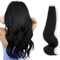 ABH AMAZINGBEAUTY HAIR Tape-In Human Hair Extensions 20 Inch Black #1