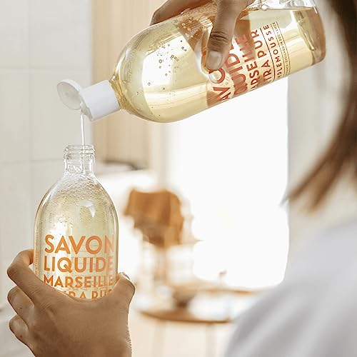 Liquid Hand Soap with Pink Grapefruit - 16.7 Fl Oz Refillable Bottle
