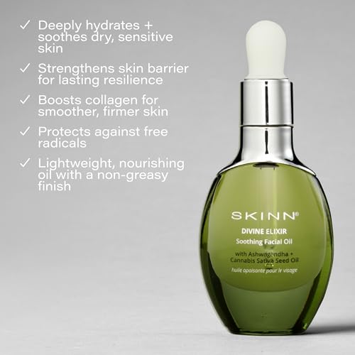 SKINN Ayurvedic Facial Oil for Sensitive Skin - Nourishing & Calming Moisturizer