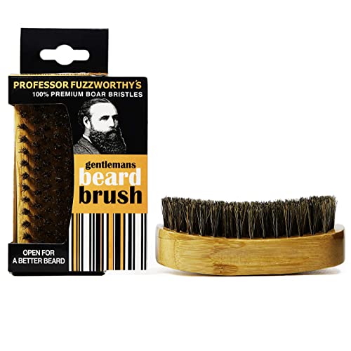 Professor Fuzzworthy Men¡¯s Essential Beard Care Grooming Kit - Beard Shampoo & Boar Bristle Beard Brush - Best Travel Gift Set | 100% Natural & Zero Waste | Organic Ingredients Sulfate & Paraban Free