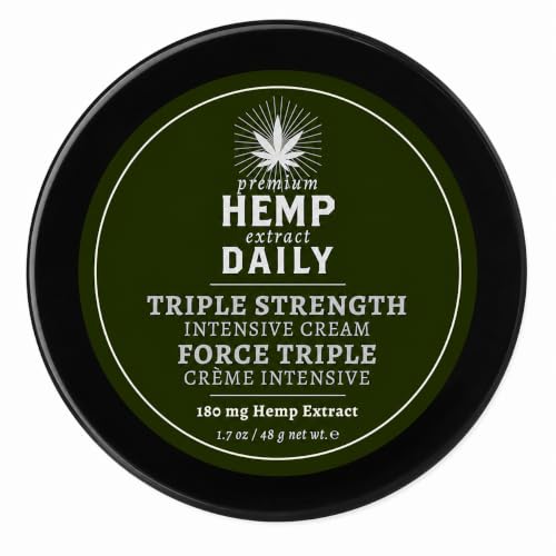 Premium Hemp Extract Triple Hemp Cream - Original Mint 1.7oz - Gentle, Moisturizing Skin Care