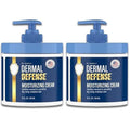 Dr. Eddie's Dermal Defense Moisturizing Cream - Face and Body Moisturizer for Dry Skin, Daily Cream for Sensitive Skin Care, Ultra Moisturizing Eczema Cream for Men and Women - 12 fl oz (Pack of 2)