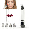 Blackhead Remover Pore Vacuum - Electric Facial Pore Cleaner with 3 Suction Levels & 3 Replaceable Probes - Professional Blackhead Extraction Tool Kit with 4 Stainless Steel Tools for Men & Women
